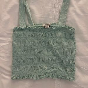 American eagle blue ribbed tank